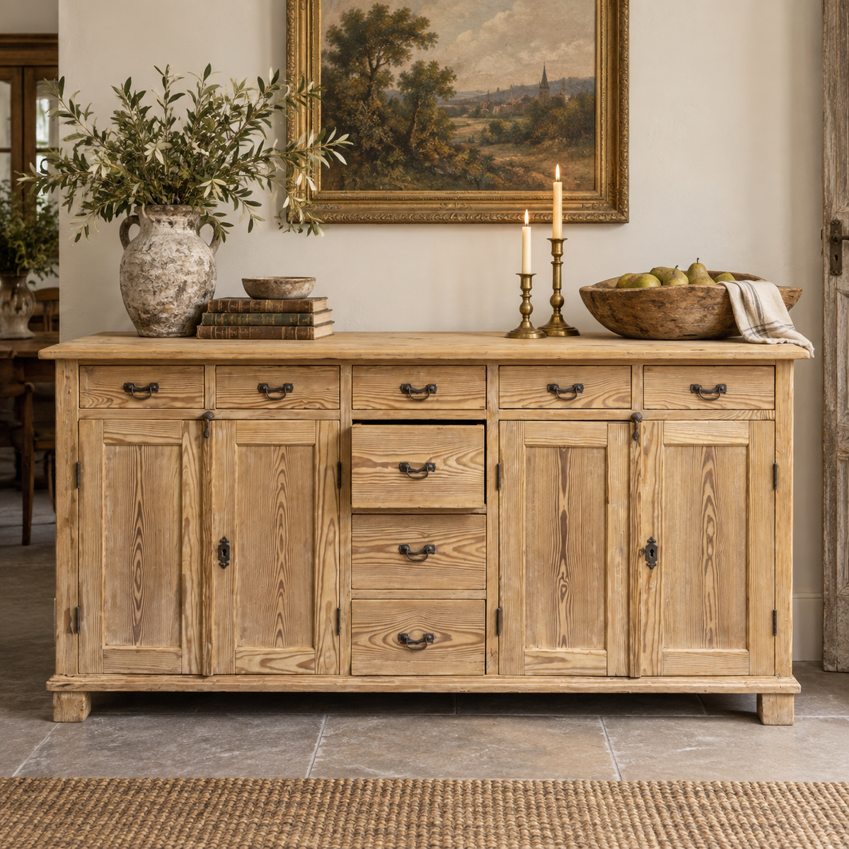 Antique Pine Dresser Base | c. 1880–1900