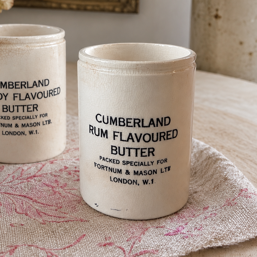 Vintage Fortnum & Mason Cumberland Butter Pot