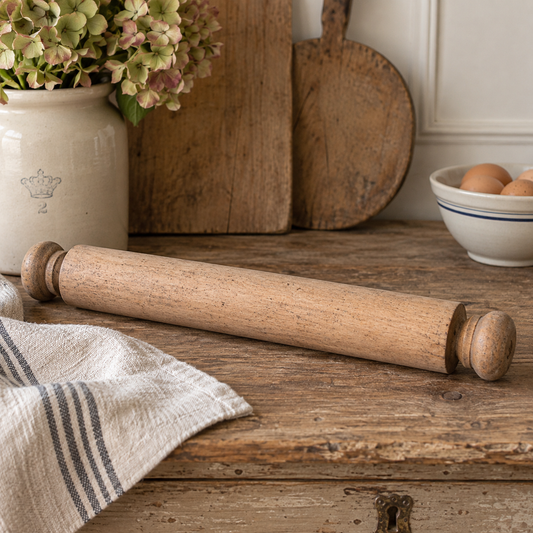 Antique English Wooden Rolling Pin – c.1900