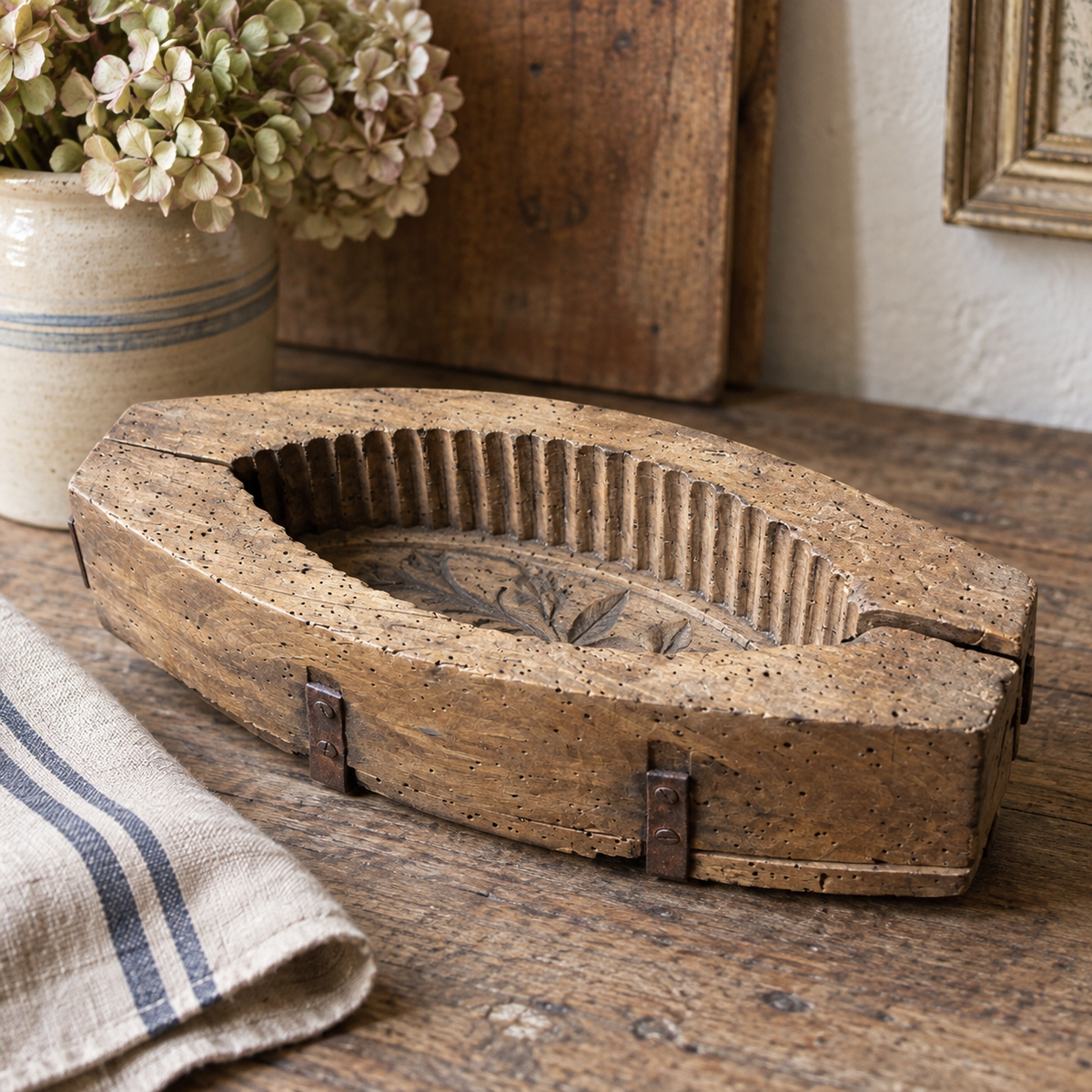 Antique French Wooden Butter Mould