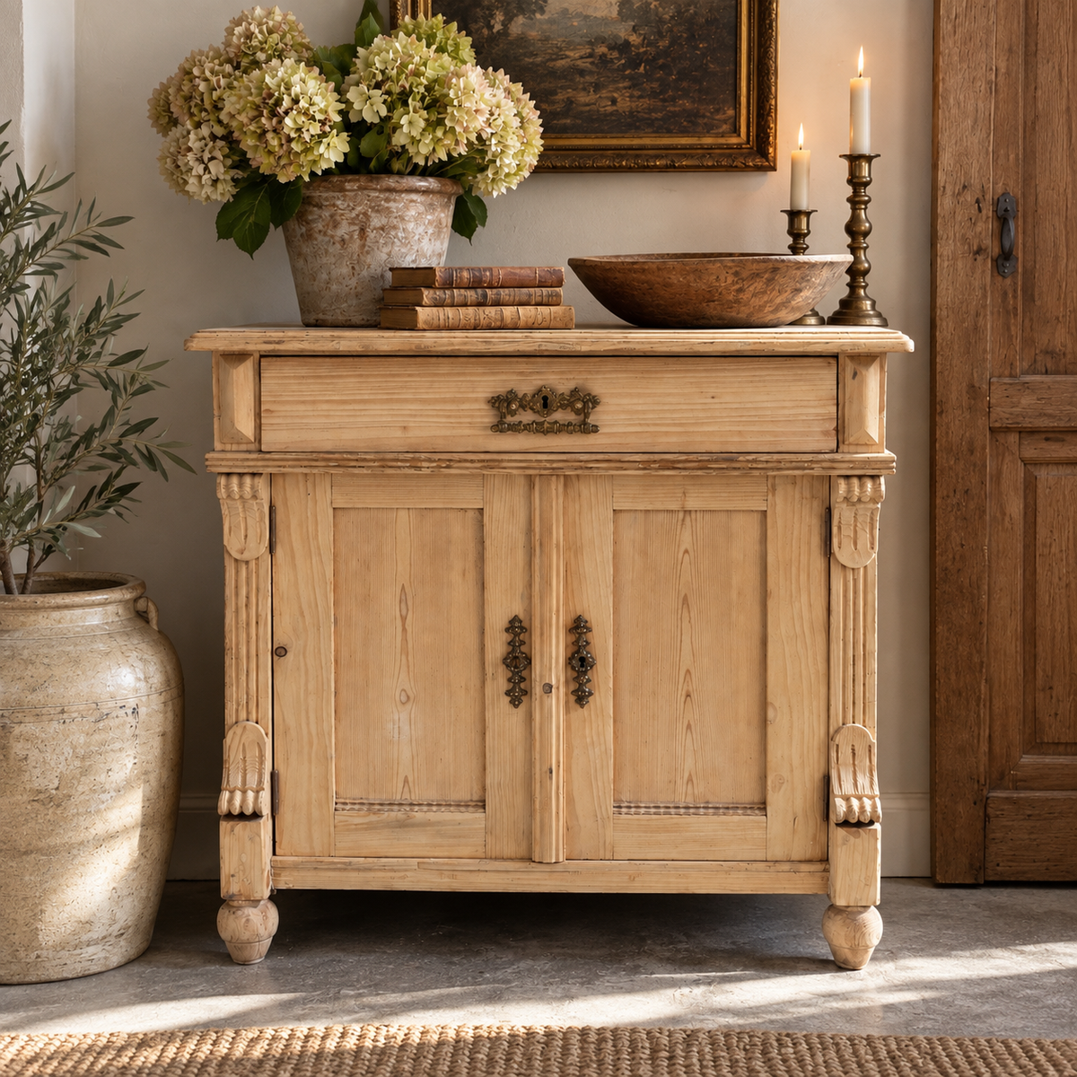 Antique European Pine Cupboard | c. 1880–1900