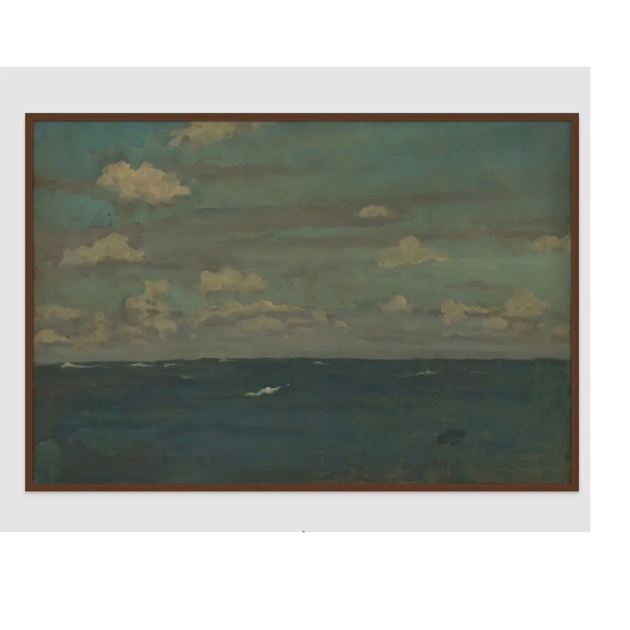 Violet and Silver - The Deep Sea stretched canvas print unframed