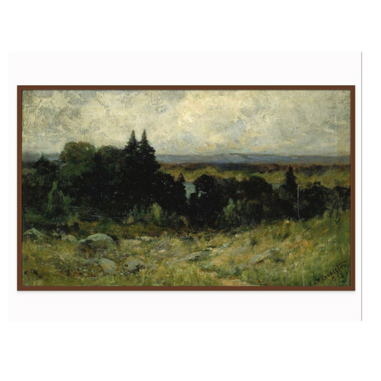 Hidden Pond in the Highlands stretched canvas print unframed