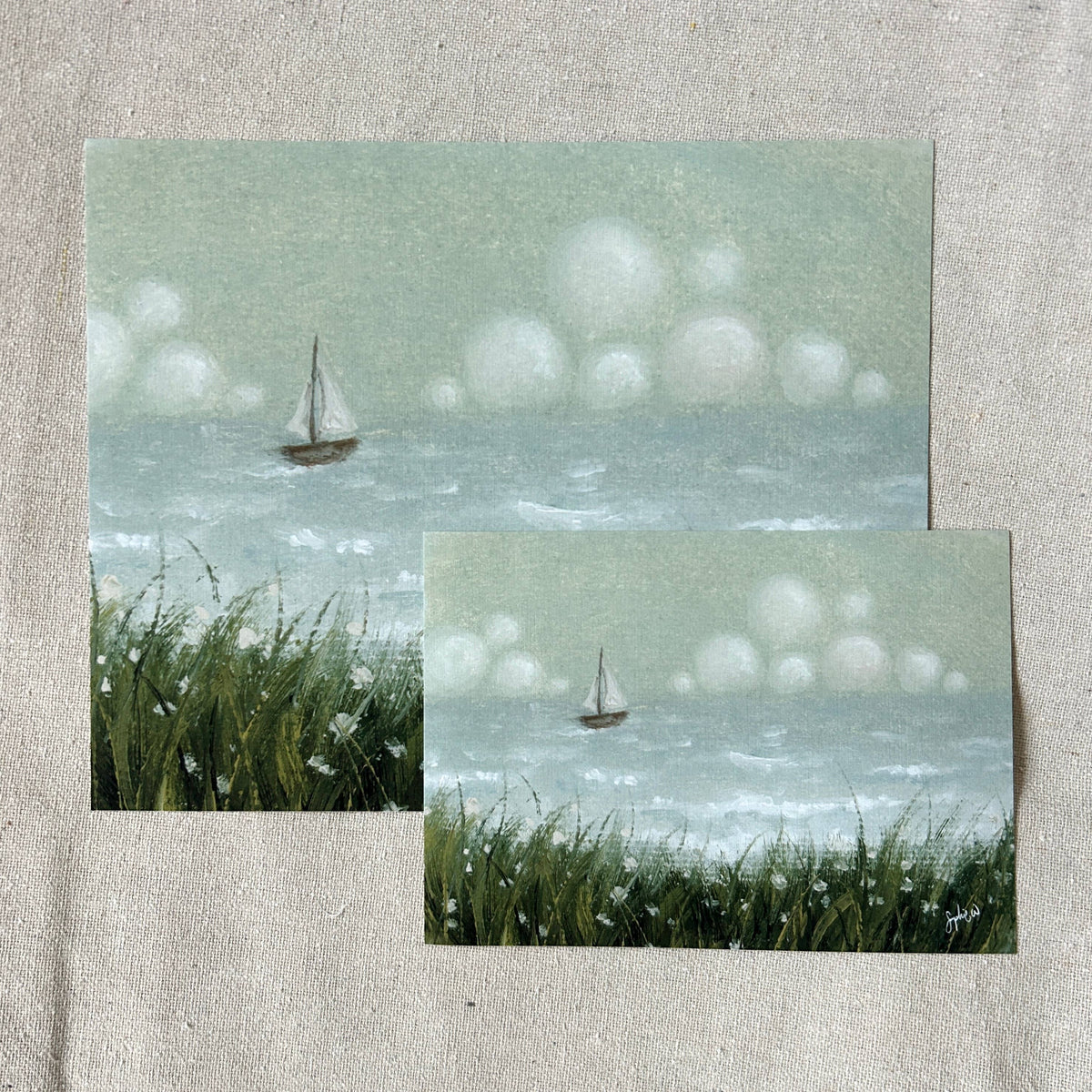 "Windward Sails" Fine Art Print (framed)
