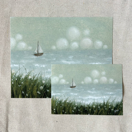 "Windward Sails" Fine Art Print (framed)