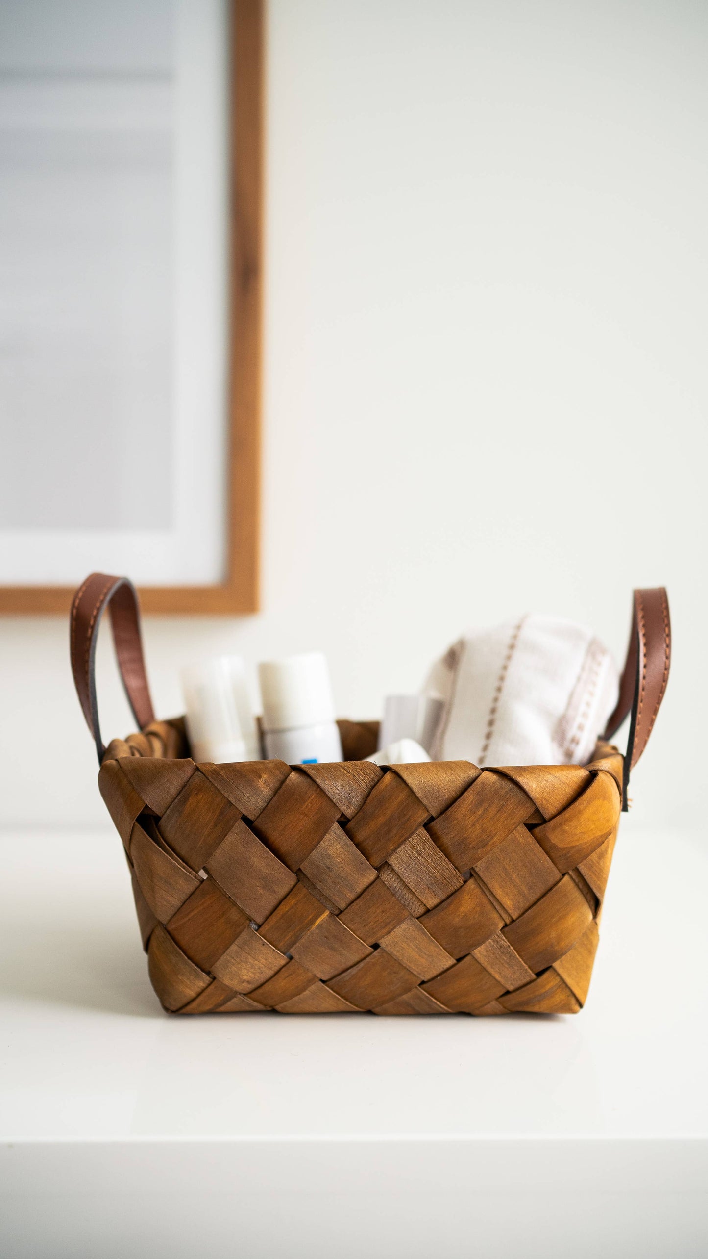 Burnt Wooden Chip Baskets