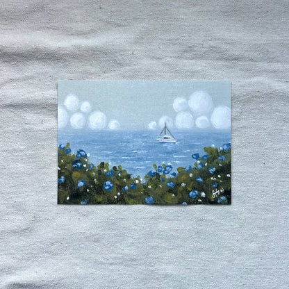"Cerulean Vista" Fine Art Print (framed)