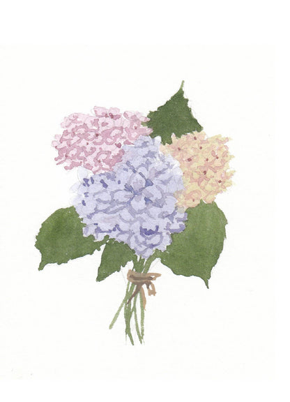 NEW Carte de souhaits - Les Hydrangeas / Greeting Card