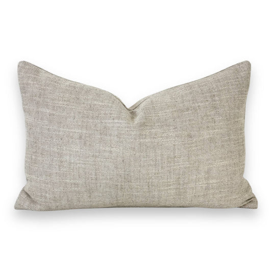 Lancaster | Natural oatmeal weave pillow cover- Multiple Sizes