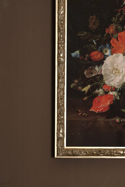 BAROQUE BOUQUET, VINTAGE SILVER FRAME