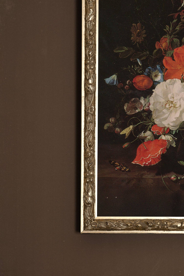 BAROQUE BOUQUET, VINTAGE SILVER FRAME