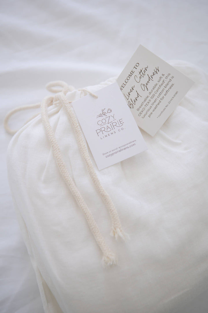 Signature Linen Cotton Blend Duvet Cover Set