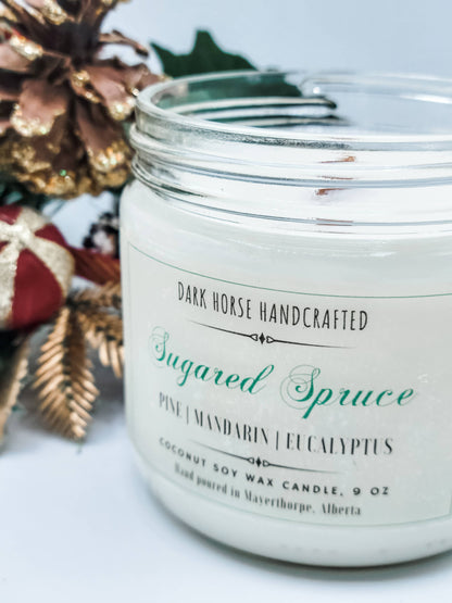 Sugared Spruce - Christmas, Natural Coconut Soy Candle