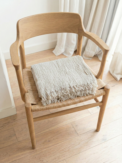 4 Layer Muslin Cotton Throw Blanket-cream