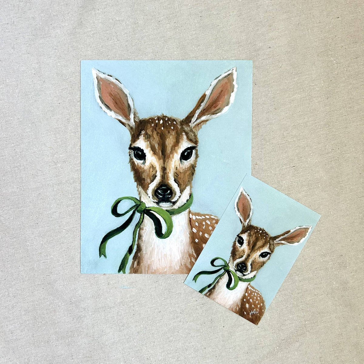 "A Fawn Named Clover" Fine Art Print (framed)