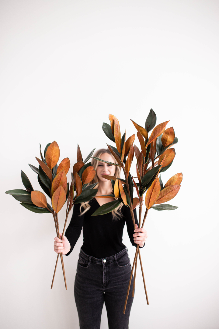 Magnolia Faux Leaves