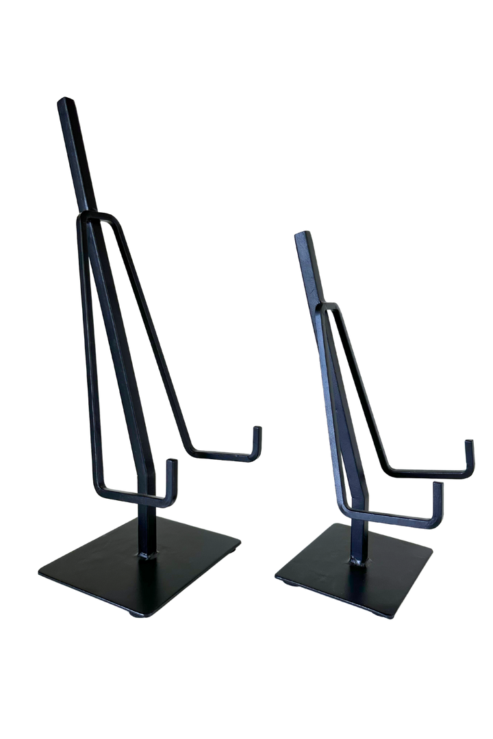 Picture Easel Stand Dual Arm Black Iron