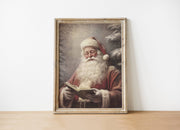 Saint Nick Antique Christmas Art Print (framed)