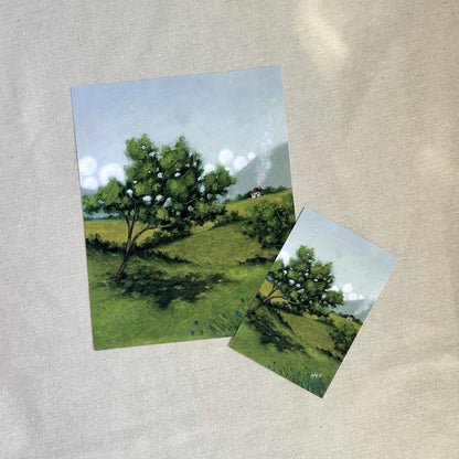 "In the Shade of Green" Fine Art Print (framed)