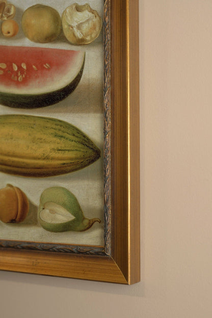 Golden Harvest, Artwork on Rigid Canvas, Vintage Gold Frame