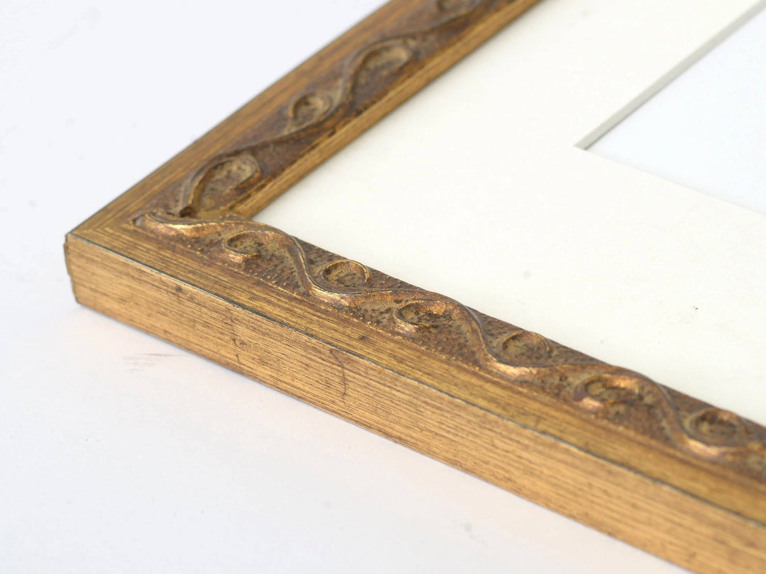 Photo Frame - Gold Leaf With Brown Highlights