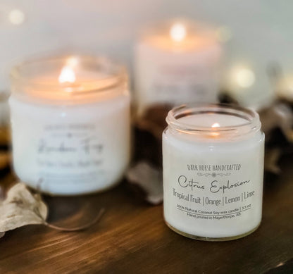 Citrus Explosion - 100% Natural Coconut Soy Wax Candle