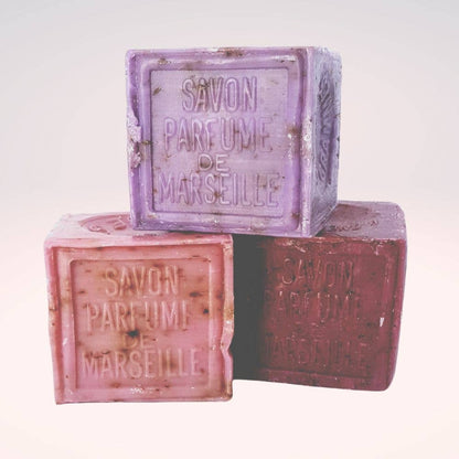 Marseille soap block - crushed rose petal