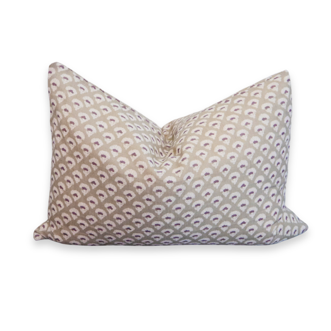 Signature Linen Olive Prairie Bud Pillow Cover