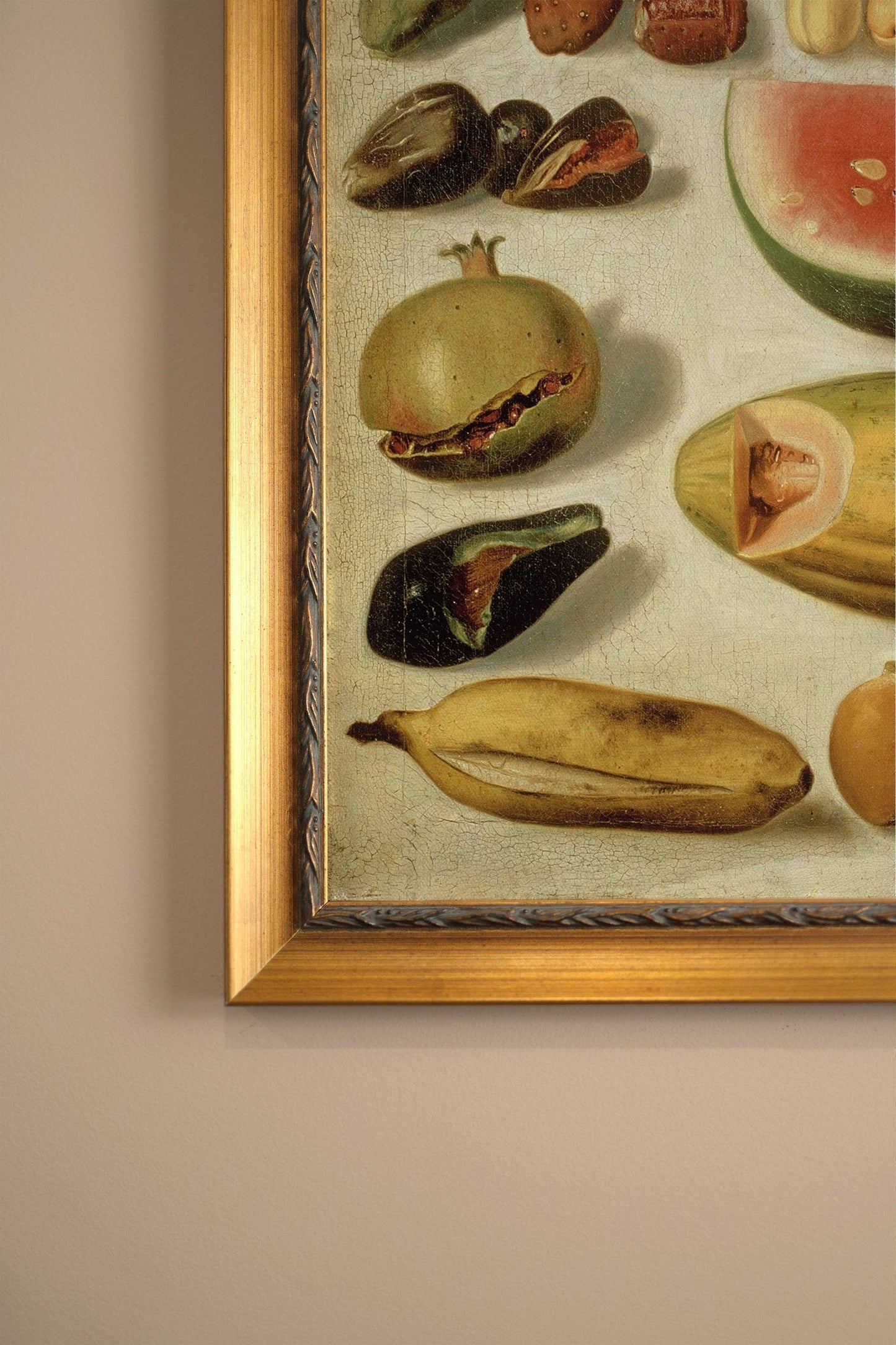 Golden Harvest, Artwork on Rigid Canvas, Vintage Gold Frame